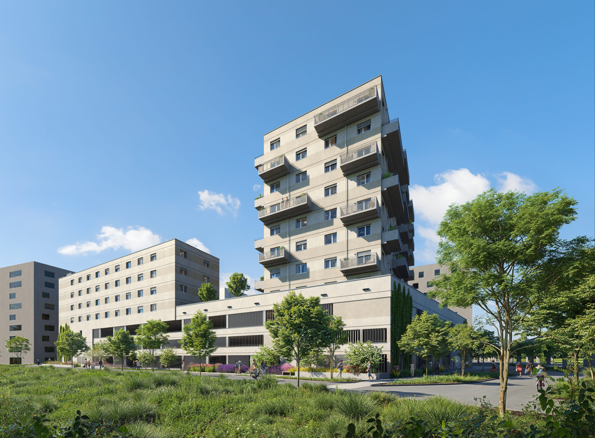 Haus Nordlicht: Erstes fertiggestelltes Wohnhaus im Stadtentwicklungsgebiet Oberes Hausfeld